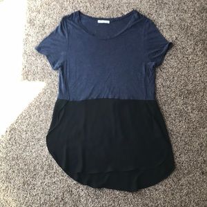 Stylish Mix Media Casual Top